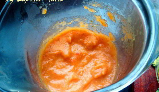 суп-пюре из запеченных овощей