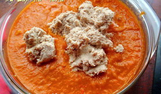 суп-пюре из запеченных овощей