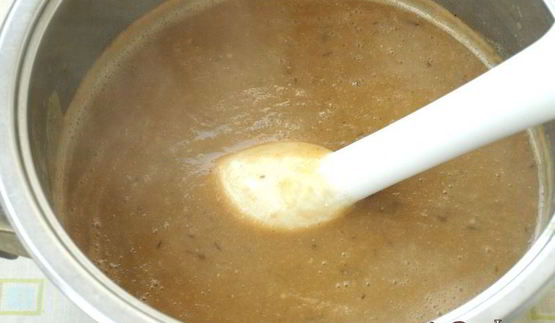 суп-пюре с баклажанами и чечевицей