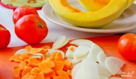 томатно-тыквенный суп-пюре