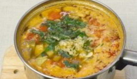 вегетарианский суп-пюре из чечевицы