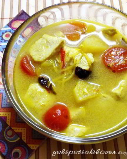 Рецепт супа с курицей и ананасом