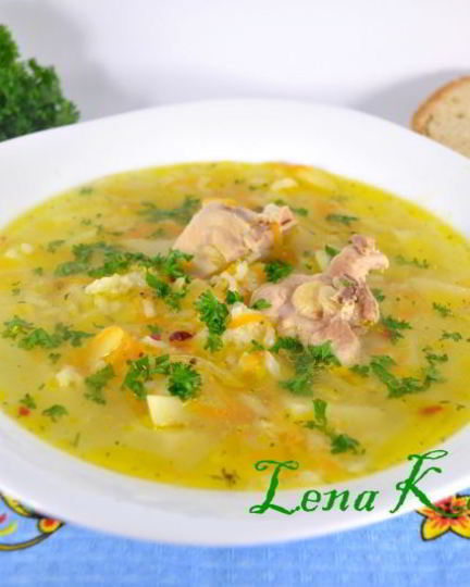 Рецепт супа с курицей и рисом