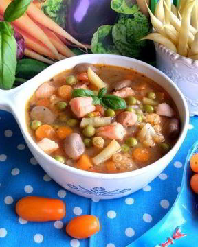 Суп с сезонными бобовыми