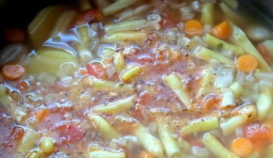 суп с сезонными бобовыми