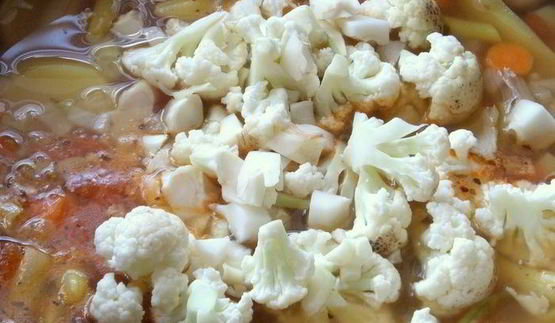 суп с сезонными бобовыми