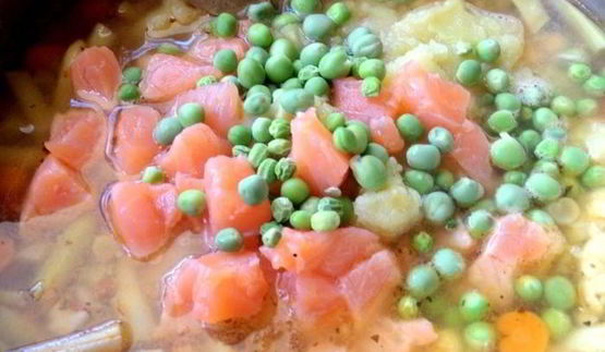 суп с сезонными бобовыми