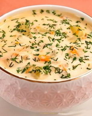 Классический сырный суп с овощами