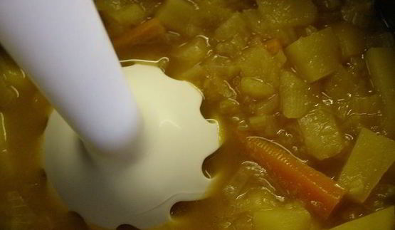 мягкий сырный суп-пюре