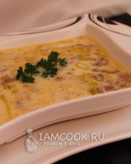 Рецепт немецкий сырный суп k sesuppe