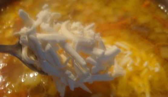 сливочно-сырный суп с шампиньонами