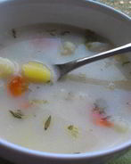 Сырно-сливочный суп с цветной капустой