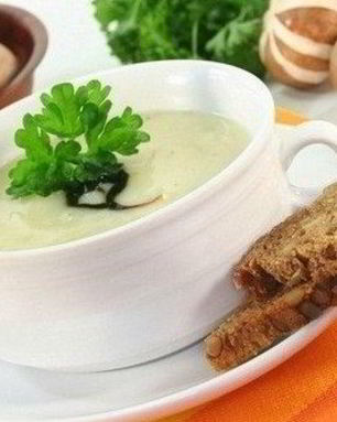 Сырный картофельный суп с шампиньонами