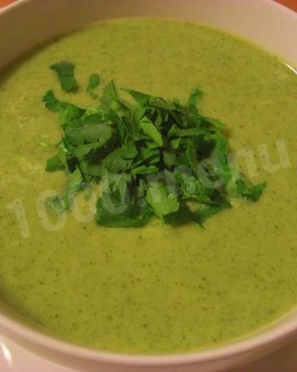 Рецепт сырного крема-супа из брокколи с мягким сыром