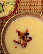 Сырный суп с беконом