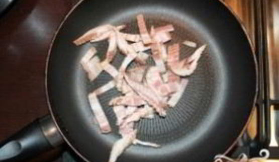 сырный суп с беконом