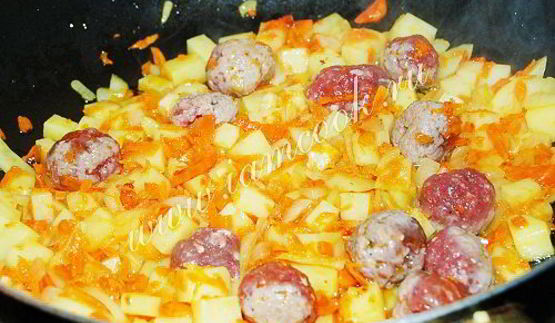 сырный суп с фрикадельками