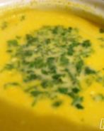 Сырный суп с горошком