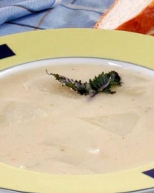 Сырный суп с кольраби