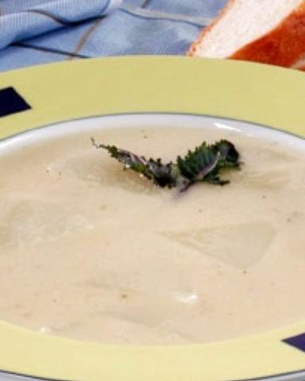 Рецепт сырного супа с кольраби