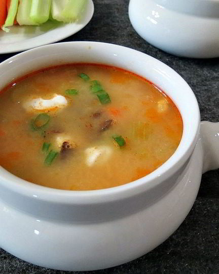 Рецепт сырного супа с копченой курицей