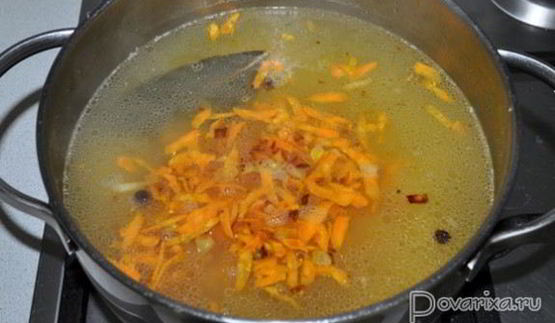 сырный суп с копченостями