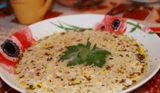 сырный суп с ребрышками