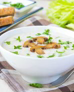 Сырный суп с шампиньонами