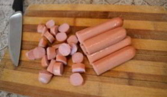 сырный суп с сосисками