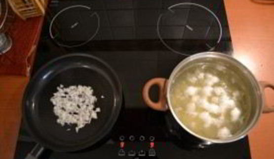 сырный суп с сосисками