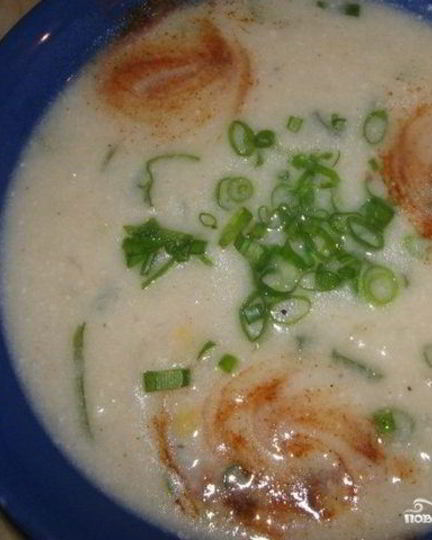 Рецепт сырного супа с цветной капустой