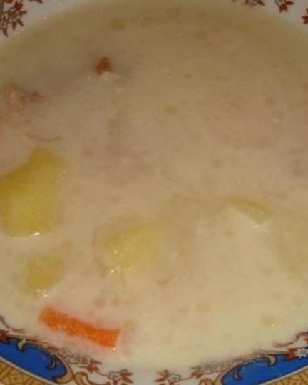 Рецепт сырного супа со свининой в мультиварке