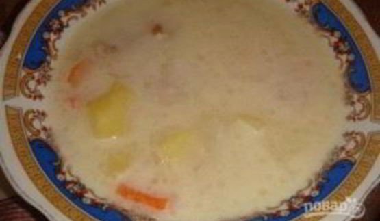 сырный суп со свининой в мультиварке