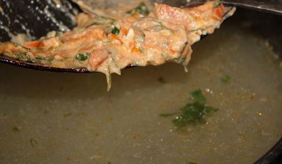 сырный супчик с тыквенными клецками