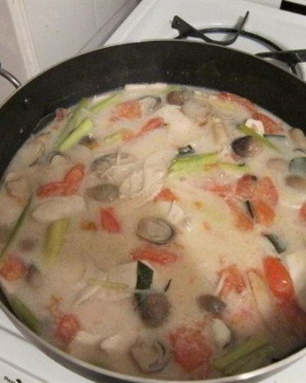Рецепт тайского супа том-кха с кокосовым молоком и морепродуктами