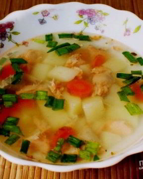 Уха из головы форели