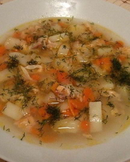 Рецепт ухи из головы семги