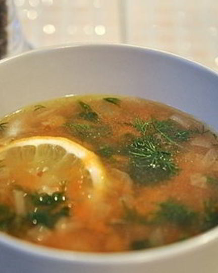 Рецепт ухи из осетра с томатной пастой