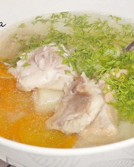 Рецепт ухи из щучьих голов с икрой