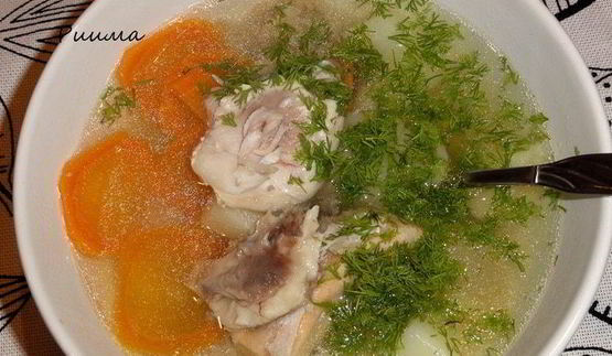 уха из щучьих голов с икрой