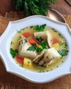 Уха из судака по-домашнему