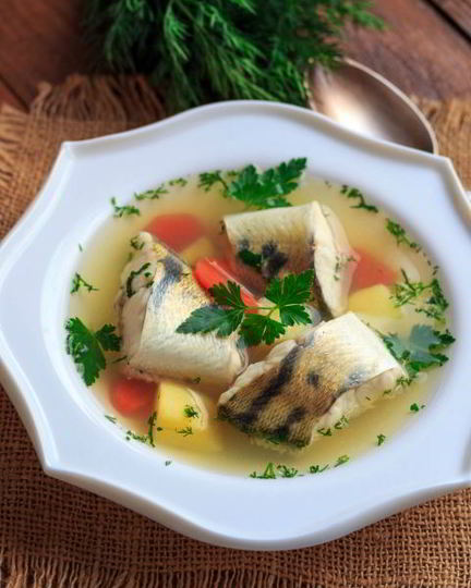 Рецепт ухи из судака по-домашнему