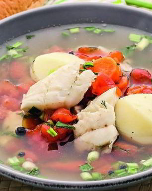 Уха классическая на костре