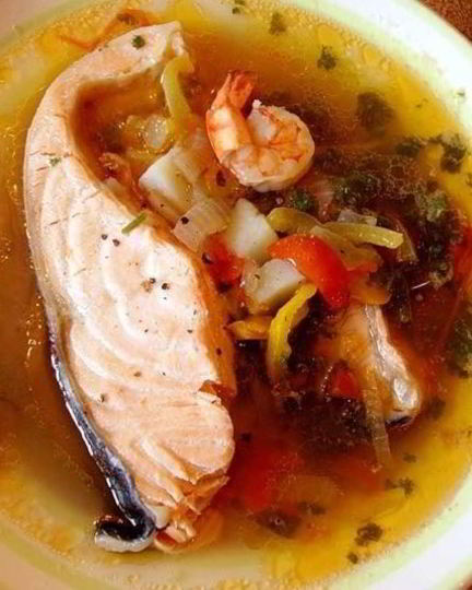 Рецепт ухи опеканной