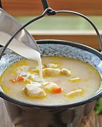 Уха рыбацкая из ершей на сливках