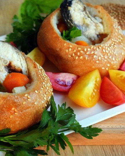 Рецепт ухи в хлебном горшочке