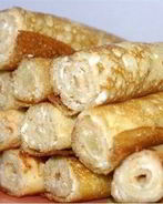 Блинчики на кефире с творожным сыром