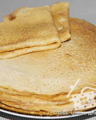 Блинчики на молоке Любимые