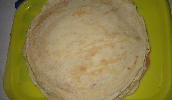 блинчики с курицей и грибами