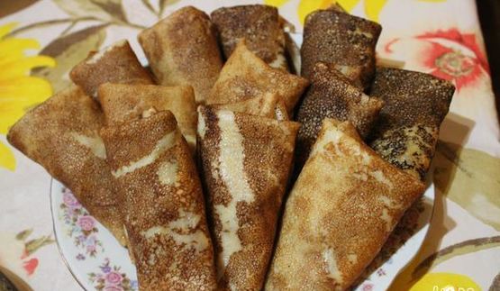 блинчики с пикантным творогом